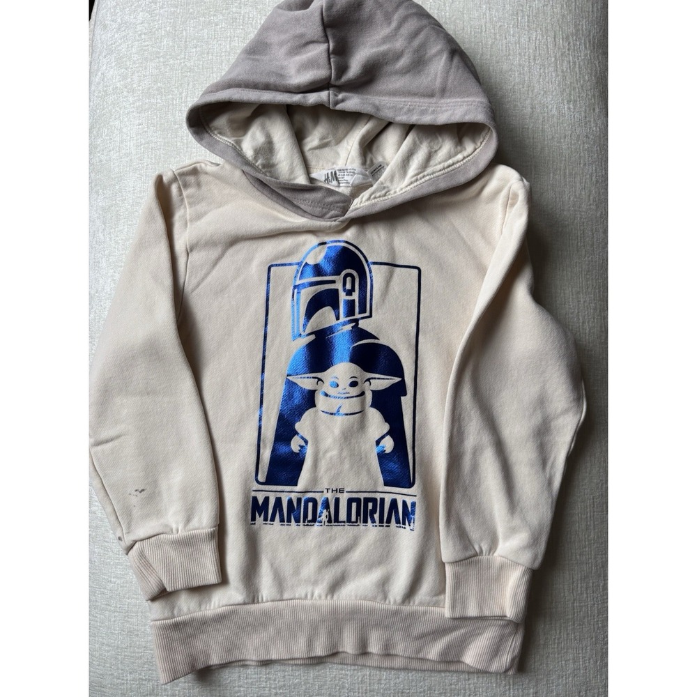 H&M Kids Mandalorian Hoodie Sweatshirt Size 5/6
